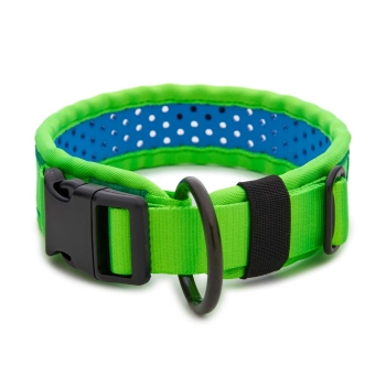 SOFTY Halsband | Länge: 45-51cm | Breite: 4,3cm | Farbe: grün/blau